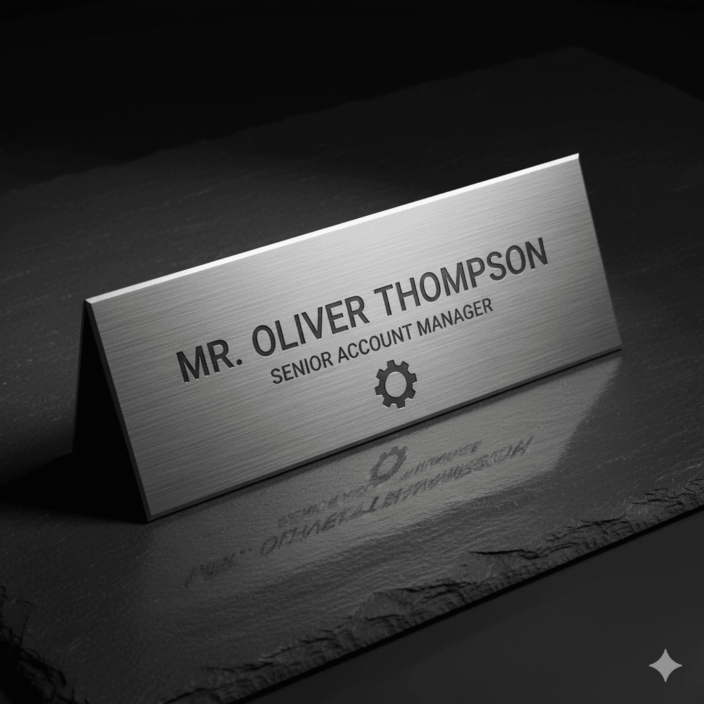 Metal Name Plate
